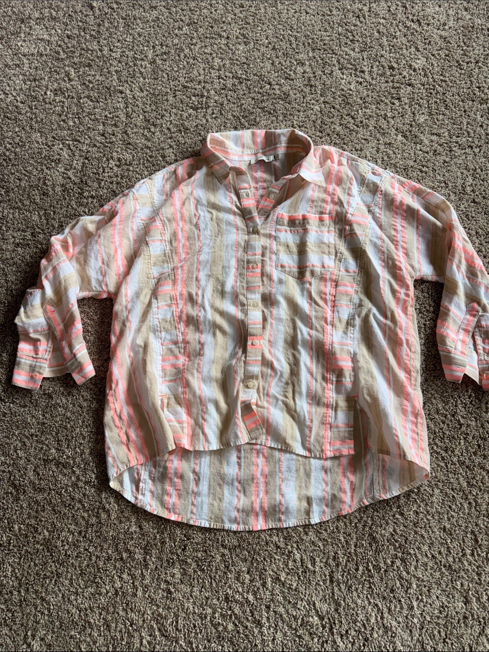 Vineyard Vines striped button down shirt size 12